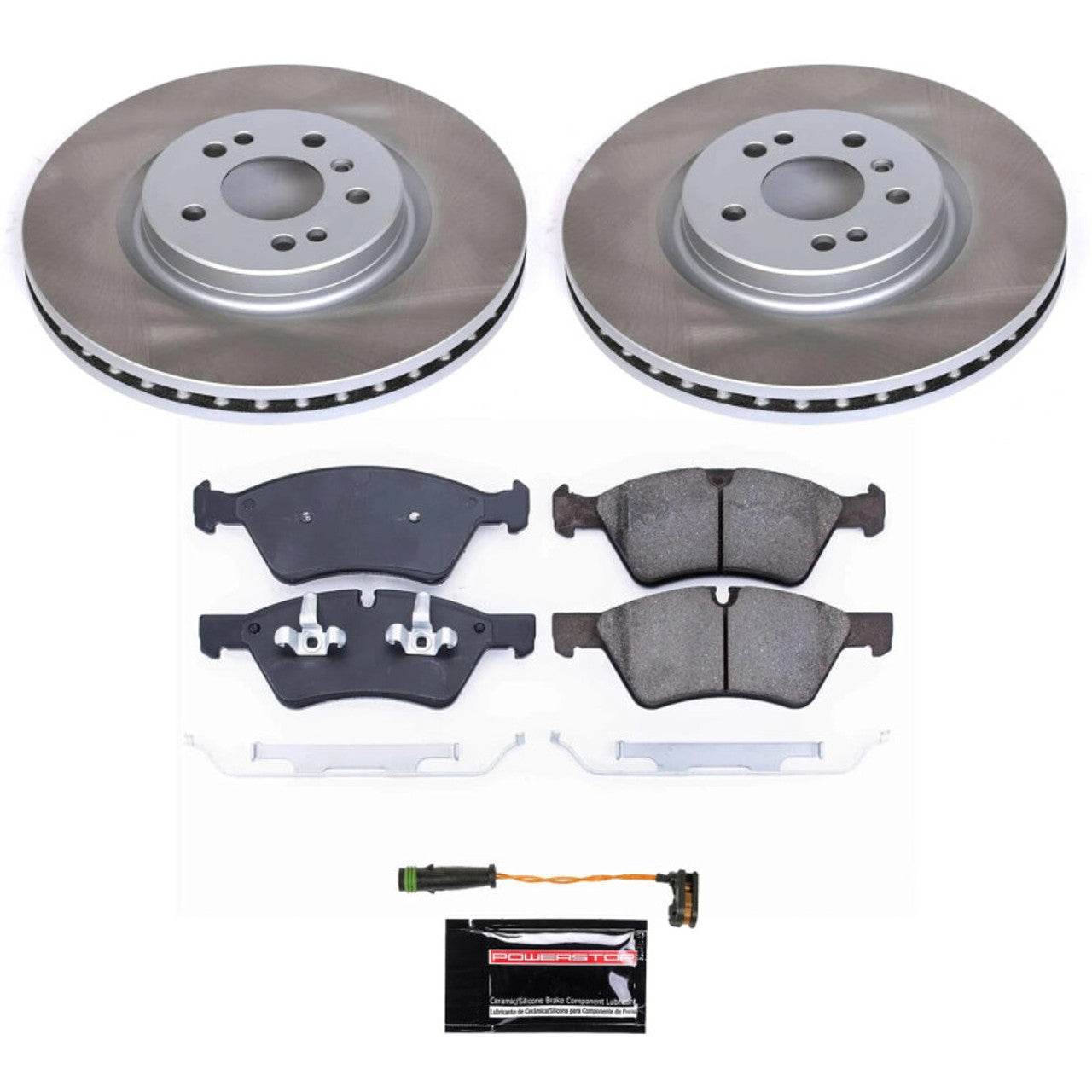 Power Stop 07-11 Mercedes-Benz CLS550 Front and Rear Semi-Coated Rotor Kit