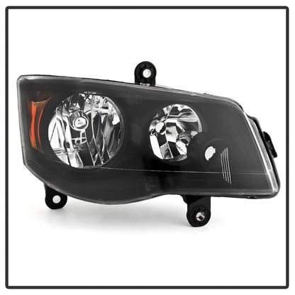 xTune 11-17 Dodge Grand Caravan OEM Style Headlights - Black (HD-JH-CHRTC08-AM-BK) SPYDER