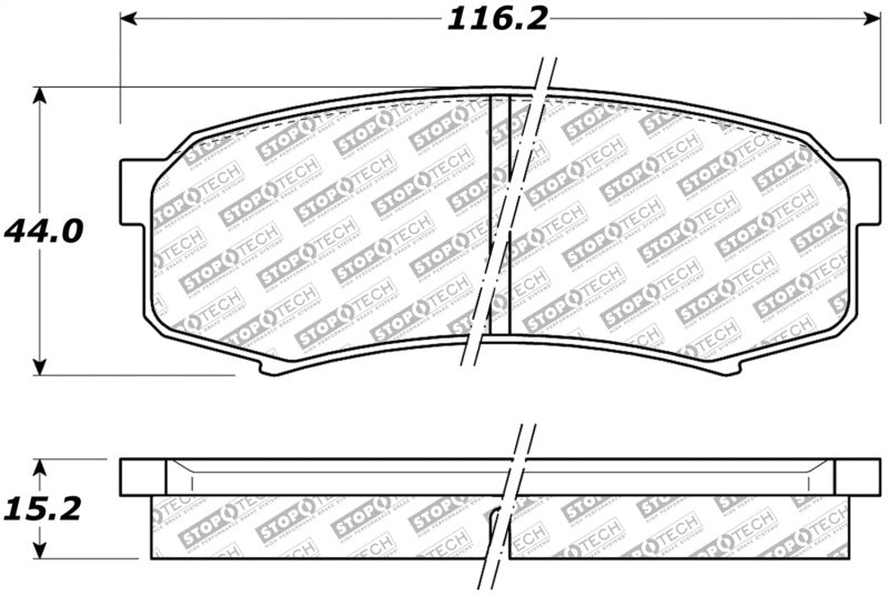StopTech Street Disc Brake Pads - 305.06060 Stoptech