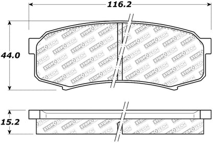 StopTech Street Disc Brake Pads - 305.06060 Stoptech