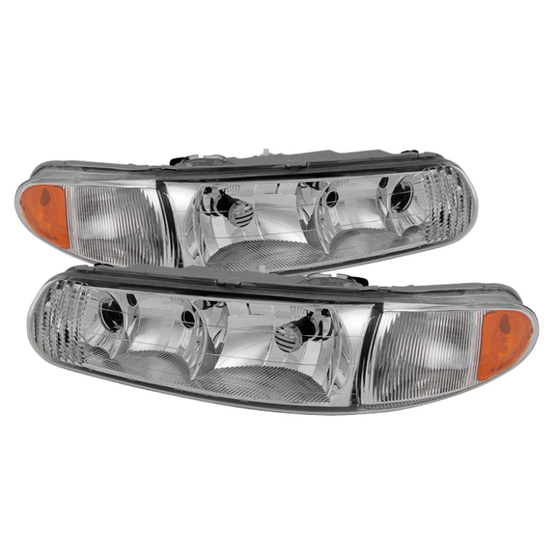 Xtune Buick Century 97-05 Regal 97-04 Crystal Headlights Chrome HD-JH-BUCEN97-AM-C SPYDER