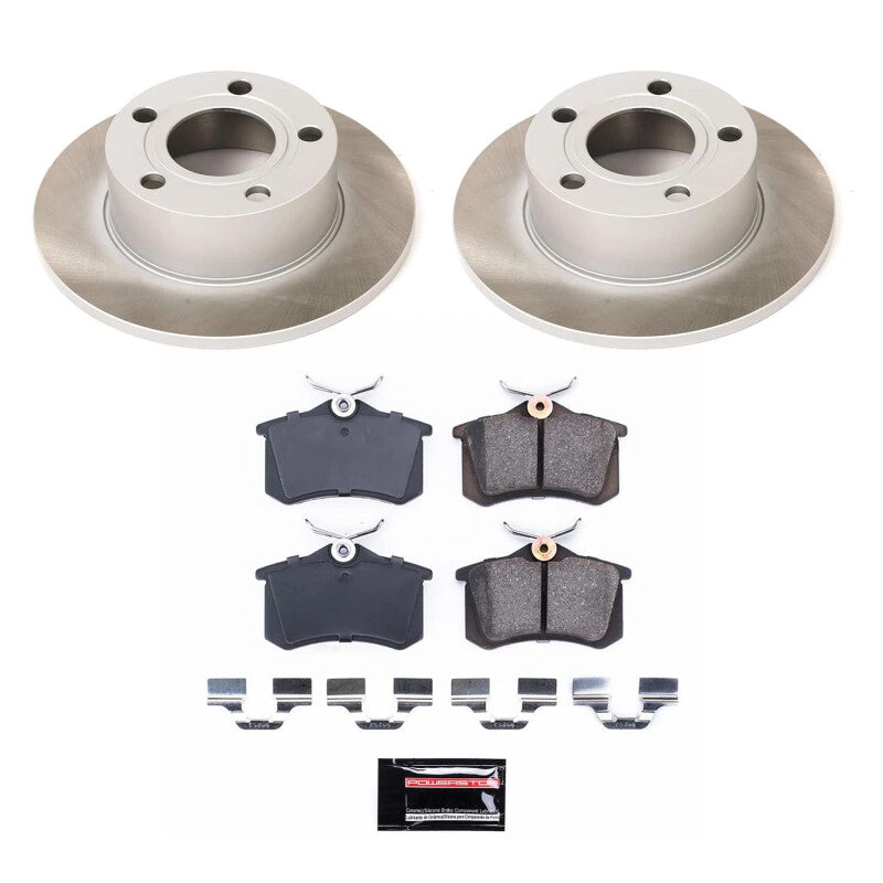 Power Stop 98-05 Volkswagen Passat Rear Semi-Coated Rotor Kit PowerStop