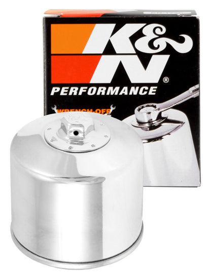 K&N Oil Filter Powersports Canister Chrome K&N Engineering