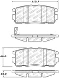 StopTech Street Disc Rear Brake Pads - 305.12750