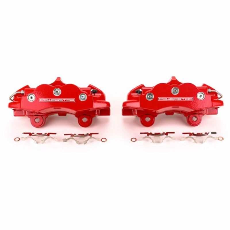 Power Stop 06-13 Chevrolet Corvette Rear Red Calipers - Pair PowerStop