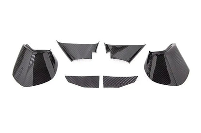 OLM LE Dry Carbon Fiber Lower Mirror Mount Cover - 2015-2021 Subaru WRX / STI / 2015-2017 Crosstrek