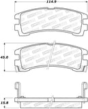 StopTech Premium Ceramic Brake Pads - 308.04010