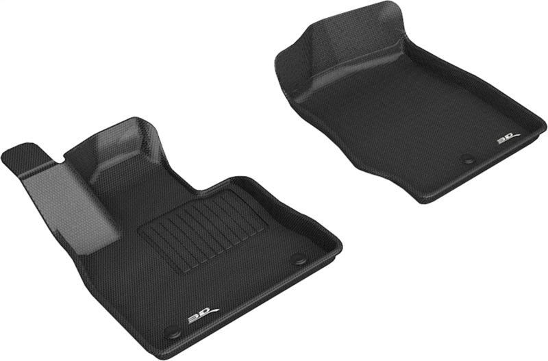 3D MAXpider KAGU 1st Row Floor Mats for Police Interceptor Utility / Explorer 2020-2024
