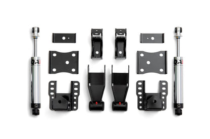 QA1 14-18 Chevrolet Silverado 4WD Lowering Kit w/ Spindles Single Adjustable 4in-6in