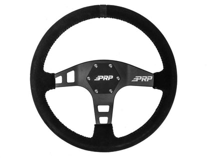 PRP Flat Suede Steering Wheel- Black G220