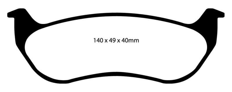 EBC YellowStuff Rear Brake Pads - DP41673R EBC