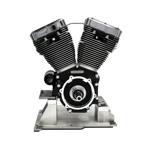 S&S Cycle 07-16 Touring Models T111 T-Series Long Block Engine - Wrinkle Black