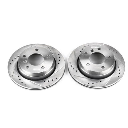 Power Stop 2000 BMW 323Ci Rear Evolution Drilled & Slotted Rotors - Pair PowerStop
