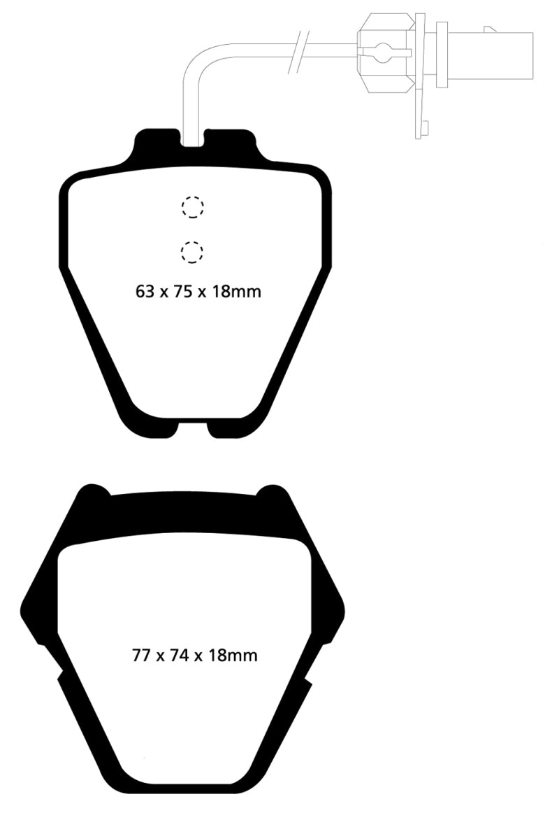 EBC Ultimax2 Front Brake Pads - UD839 EBC