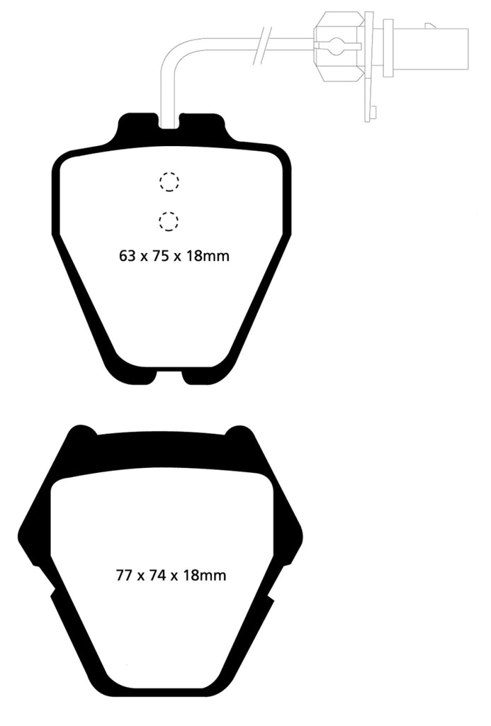 EBC Ultimax2 Front Brake Pads - UD839