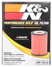 Load image into Gallery viewer, K&amp;N 07-09 Mazdaspeed3 Performance Gold Oil Filter (OEM style cartridge filter)