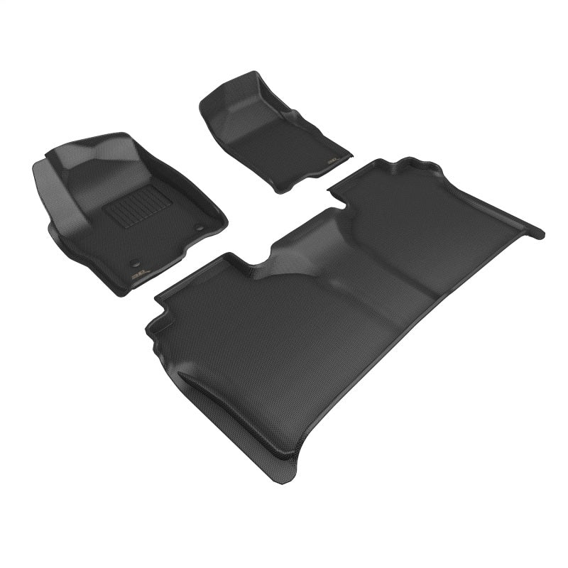 3D MAXpider L1GM03201509 19-24 GMC Sierra Kagu 1st & 2nd Row Floormats - Black