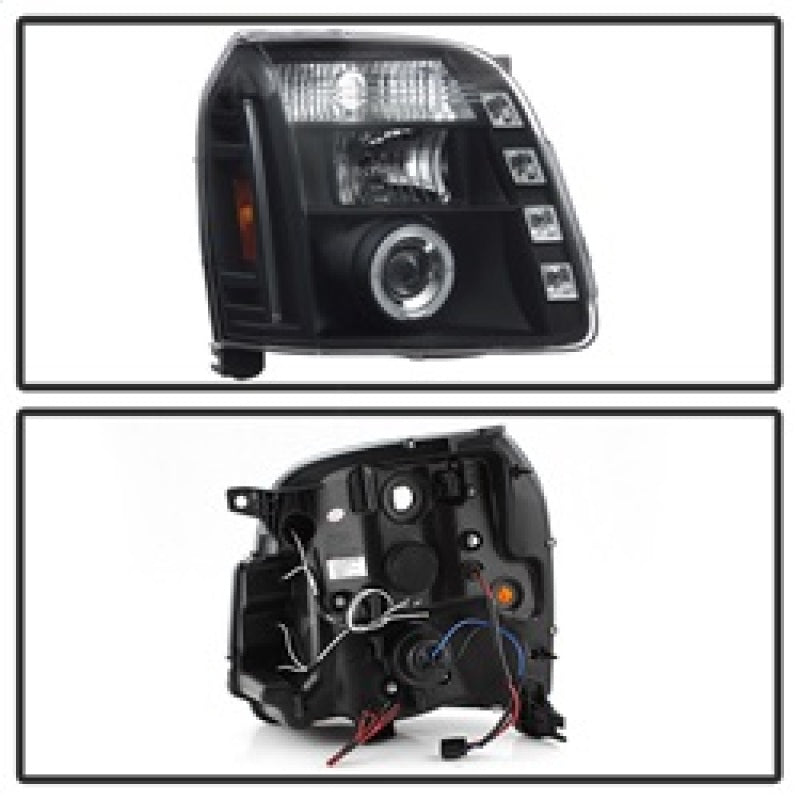 Spyder GMC Yukon 07-14/GMC Yukon Denali 07-14Projector Headlights LED Halo LED Blk PRO-YD-GY07-HL-BK SPYDER