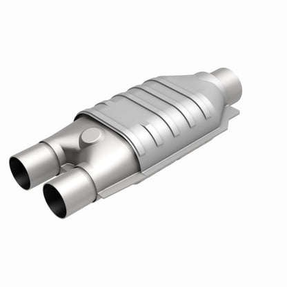 MagnaFlow Conv Univ 2inch Inlet/2.5inch Outlet Dual/Single Oval Shape Magnaflow