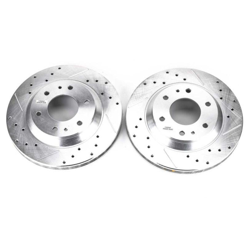 Power Stop 04-05 Buick Rainier Front Evolution Drilled & Slotted Rotors - Pair PowerStop