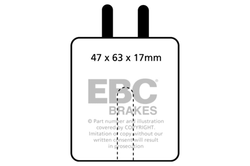 EBC YellowStuff Front Brake Pads - DP4120R