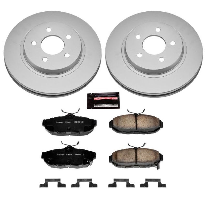 Power Stop 11-14 Ford Mustang Rear Z17 Evolution Geomet Coated Brake Kit PowerStop