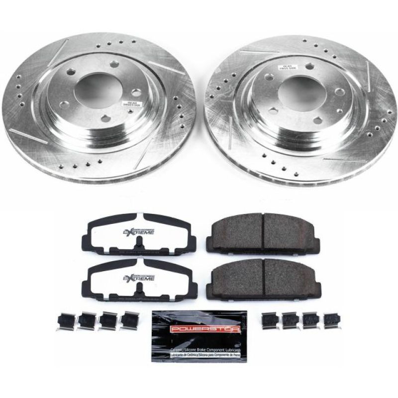 Power Stop 93-95 Mazda RX-7 Rear Z26 Street Warrior Brake Kit PowerStop