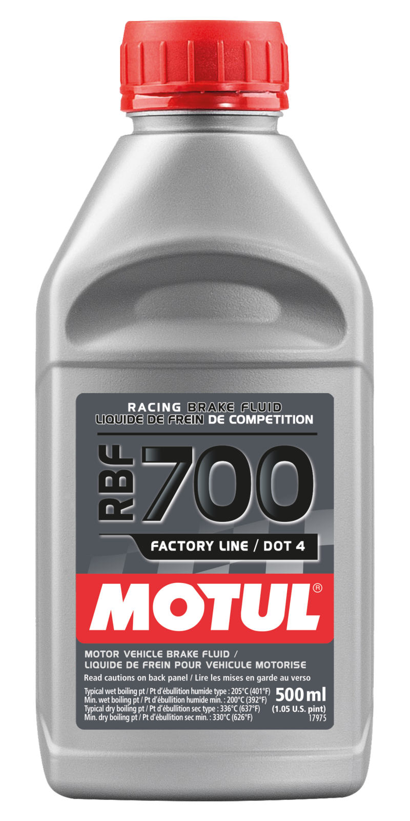 Motul 1/2L Brake Fluid RBF 700 - Racing DOT 4 Motul