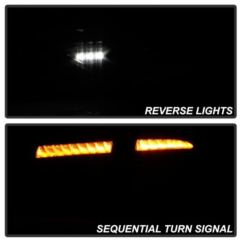 Spyder 08-14 Subara Impreza WRX Hatchback LED Tail Lights Seq Signal Black ALT-YD-SI085D-SEQ-BK SPYDER