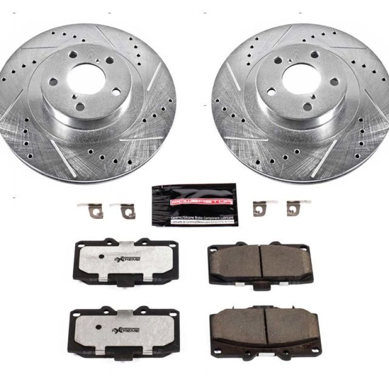 Power Stop 06-07 Subaru Impreza Front Z26 Street Warrior Brake Kit PowerStop