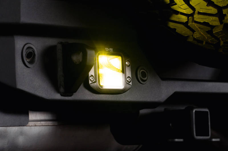 DV8 3-Inch Elite Series LED Amber Flush Mount Pod Light  BE3FMW40W