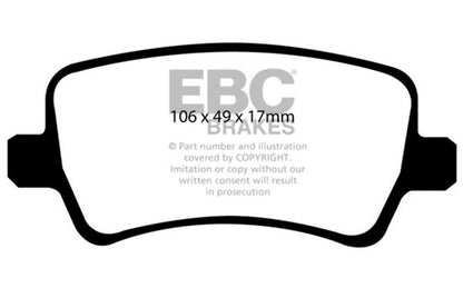 EBC Ultimax2 Rear Brake Pads - UD1307 EBC