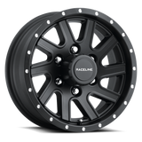 Raceline 820MB Twisted 16x6in / 8x165.1 BP / 0mm Offset / 4.90mm Bore - Satin Black Wheel