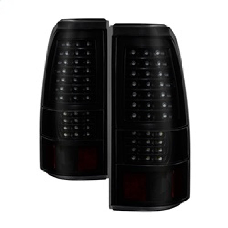 xTune 03-06 Chevrolet Silverado 1500 LED Tail Lights - Black Smoke (ALT-JH-CSIL03-LED-BSM) SPYDER