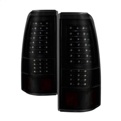 xTune 03-06 Chevrolet Silverado 1500 LED Tail Lights - Black Smoke (ALT-JH-CSIL03-LED-BSM) SPYDER