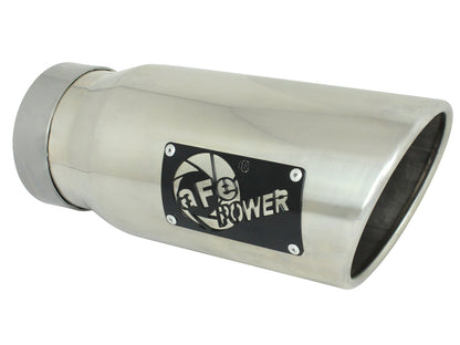afe MACH Force-Xp Universal Exhaust Tip 4 IN Inlet x 5 IN Outlet x 12 IN L