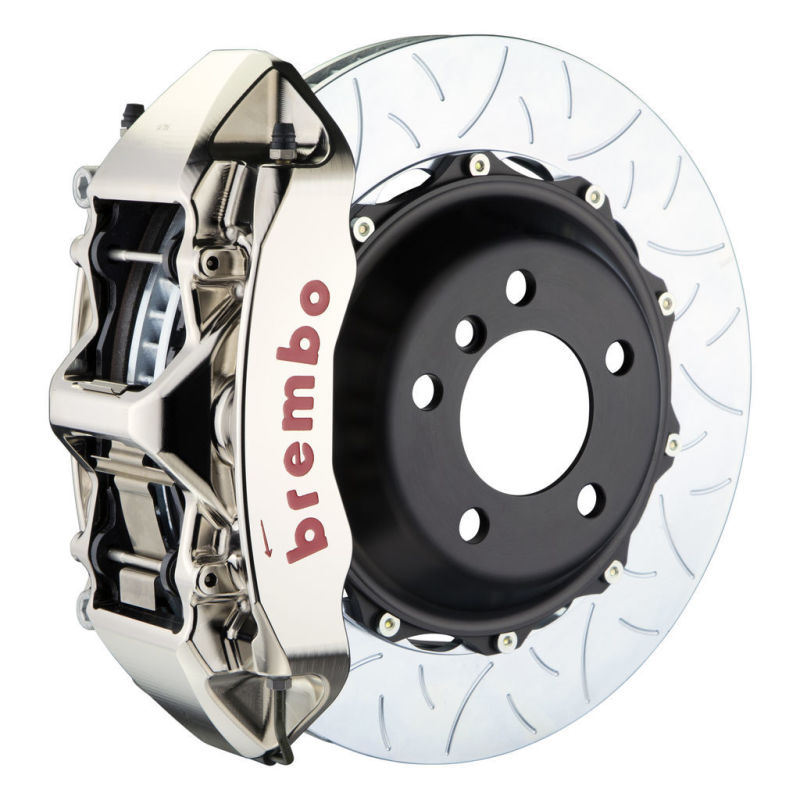 Brembo 80-89 930 Front GTR BBK 6 Piston Billet355x32 2pc Rotor Slotted Type-3- Nickel Plated Brembo