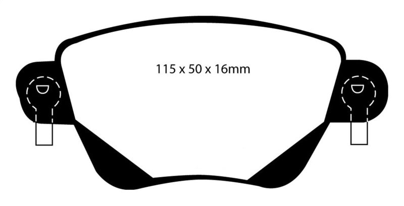EBC RedStuff Rear Brake Pads - DP31350C EBC