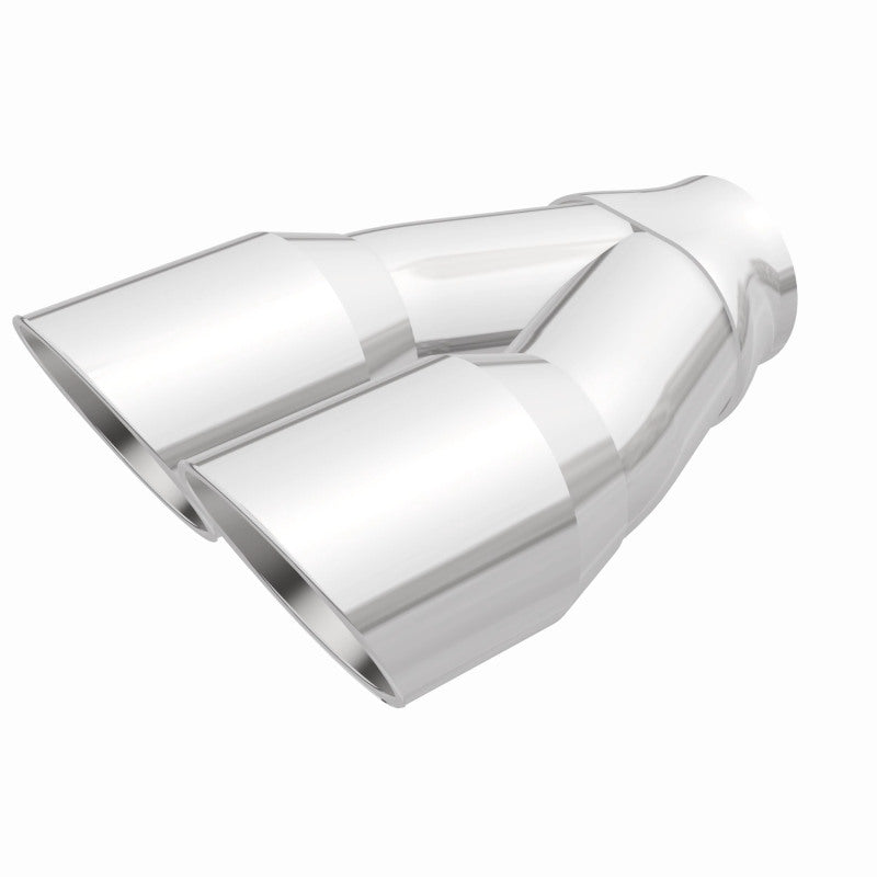 MagnaFlow Double Wall 3in Dual Round Polished Tip 2.25in Inlet Magnaflow