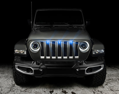 Oracle Pre-Runner Style LED Grille Kit for Jeep Gladiator JT - Blue