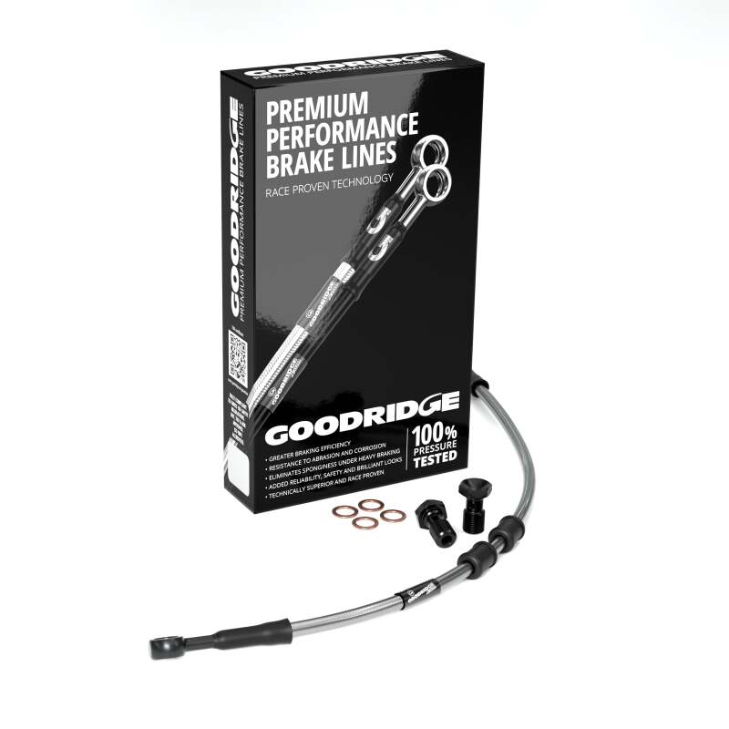 Goodridge 2011 HD FLSTF (w/ABS) -2in Front Brake Line Kit - Clear
