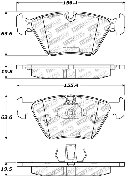 StopTech Premium Ceramic Front Brake Pads - 308.09460 Stoptech