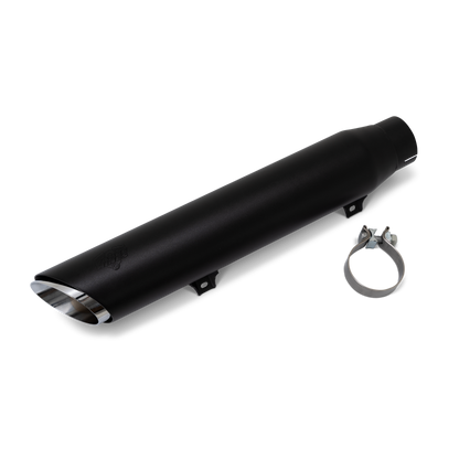 Vance & Hines 2025+ HD Softail Twin Slash 4in Round Black Slip-On Exhaust