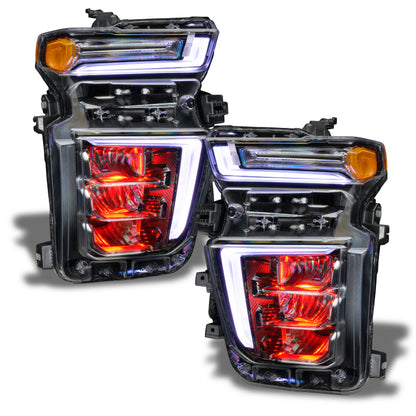 Oracle 20-21 Chevy Silverado HD 2500/3500 RGB Headlight Demon Eye Kit - ColorSHIFT w/o Controller ORACLE Lighting