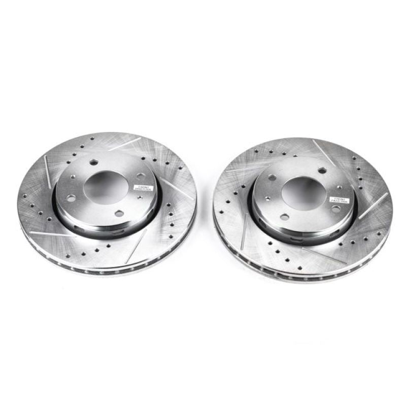 Power Stop 00-04 Volvo S40 Front Evolution Drilled & Slotted Rotors - Pair PowerStop