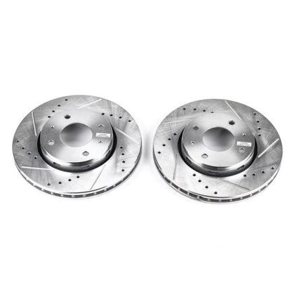 Power Stop 00-04 Volvo S40 Front Evolution Drilled & Slotted Rotors - Pair PowerStop