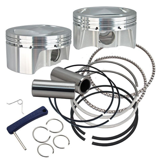 S&S Cycle 99-06 BT 98in Big Bore Forged Pistons - 3.937in Standard Bore - 920-0101