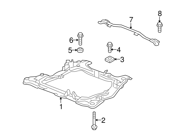 OEM HONDA (8x40mm) FLANGE BOLT (95701-0804008) X1