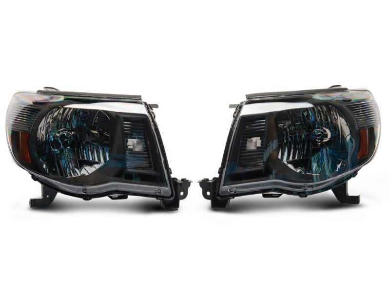 Raxiom 05-11 Toyota Tacoma Axial Series OE Replacement Headlights- Blk Housing (Clear Lens)