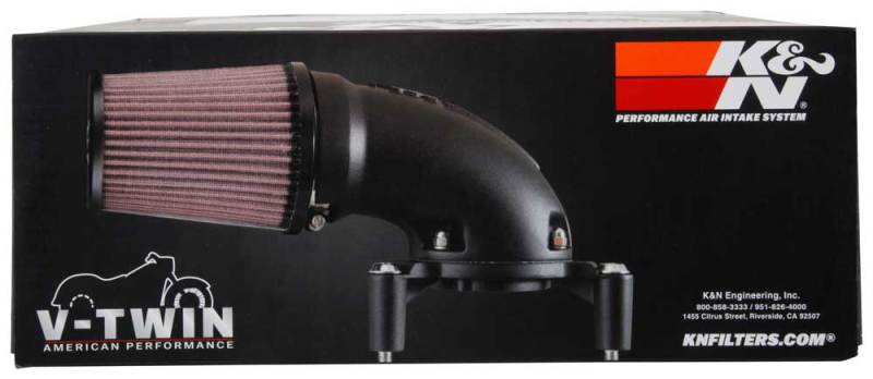 K&N 17-18 Harley Davidson Touring Models Performance Air Intake System Silver K&N Engineering